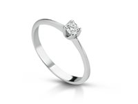 Anneau PG Gioielli Femme Solitari in Or blanc Diamante ANSOL20045